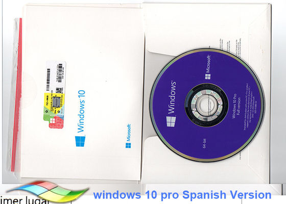 China Microsoft Windows 10 Pro-System-Spanisch-Version Bit Soem-Aufklebers 64 fournisseur