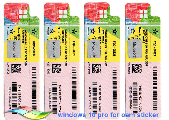 China Echte Microsoft Windows 10 Proversions-Windows 10 coa 64Bit voller Coa-Schlüssel fournisseur