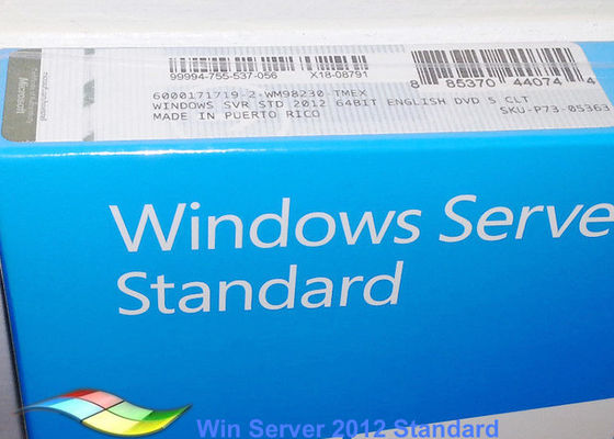 China Volle Version Windows Server 2012 kundengerechte FQC 64bit Standardsysteme DVD FPP fournisseur