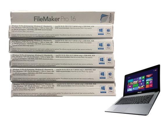 China Echte Software Pro- 16 100% Vorlage FileMaker online aktivieren Filemaker Pro-Windows 7 fournisseur