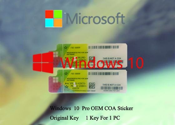 China Multi Schlüsselsprachsoftware 100% ursprüngliches Windows 10 Produkt arbeitende Serien-SCHLÜSSEL COA X20 fournisseur