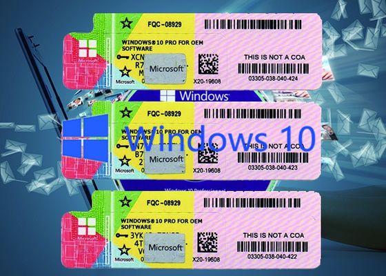 China Windows 10 echte System-multi Sprache der Produkt-Schlüssel-Software-64BIT, Windows 10 Pro-Keycode fournisseur
