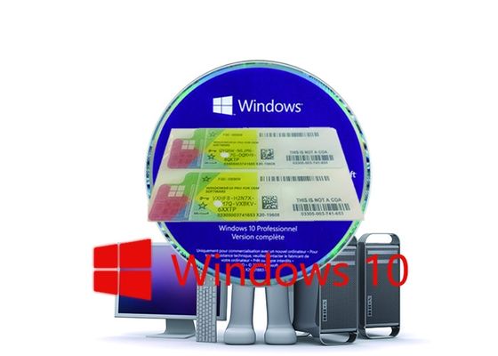China 100% Arbeitsserie befestigt Windows 10 Bit des Produkt-Schlüssel-64, das volle Version online aktivieren, Windows 10 Procoa-Aufkleber fournisseur