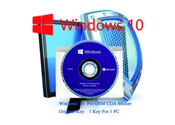 China Windows 10 Pro-COA-Aufkleber, der Serienkundengerechtes SCHLÜSSELFQC 64bit/32 Bit Systeme bearbeitet fournisseur