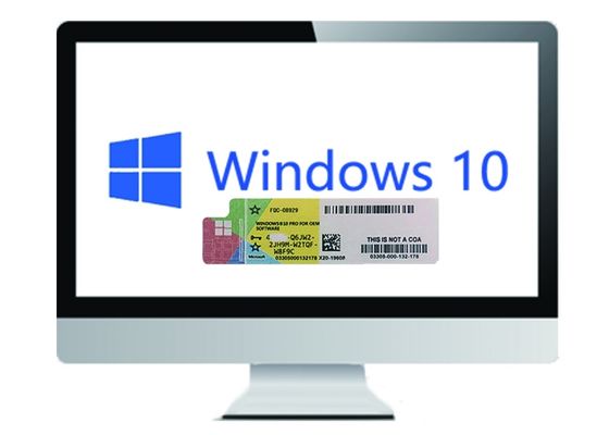 China LIZENZ Microsoft Windowss 10 Procoa-Aufkleber-deutsche Sprache 64bit fournisseur