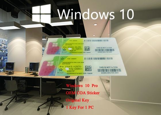China Microsoft Windows 10 Pro-on-line-Aktivierungs-Aufkleber der COA-Aufkleber-deutscher Sprachen64bit mit Lizenz-Schlüssel fournisseur