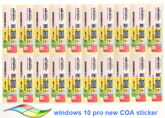 China PC oder Tablet-Windows 10 Pro-COA-Aufkleber 100% ursprüngliches kundengerechtes FQC fournisseur