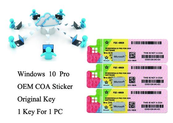 China Volle Versions-Software der authentisches Windows 10 Produkt-Schlüssel-32bit/64bit Betriebssystem-COA X20 fournisseur