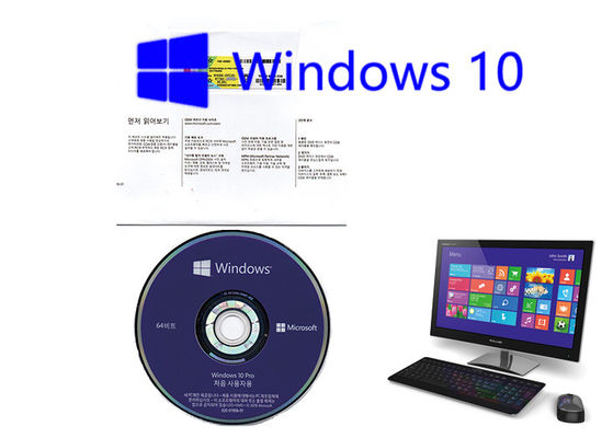 China Microsoft Windows 10 Pro-Lizenz-Software-koreanische Sprachvolle Versions-Aktivierung Soem-Aufkleber-64Bit online fournisseur